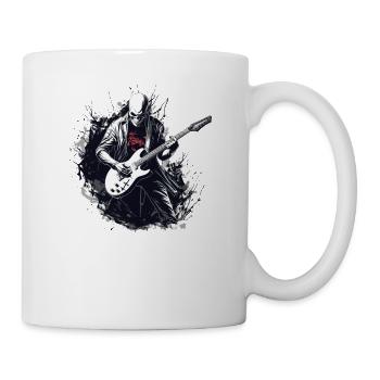 Gitarristen Musiker E-Gitarren Akustik-Gitarre - Tasse - Weiß - Rechts