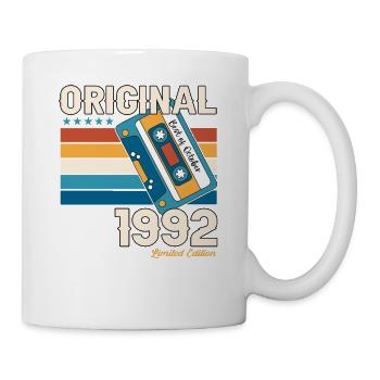31st Birthday Husband October Vintage 1992 Cassette Tape - Mug - white - Right