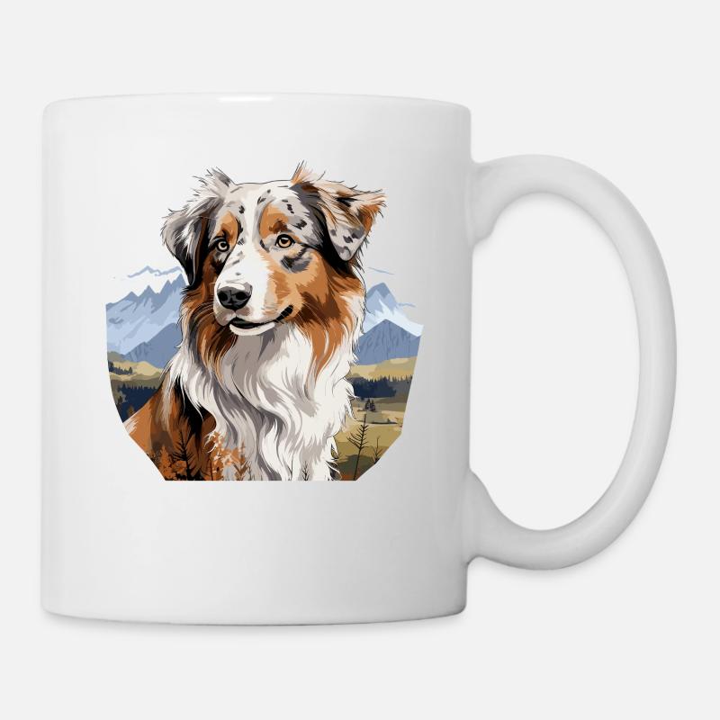 Chien Berger Australien - Mug blanc - blanc