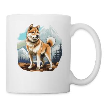 Dog Akita Inu - Mug - white - Right