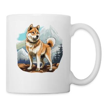 Dog Akita Inu - Mug - white - Right