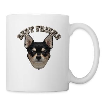Best Friend Male Four-legged Friend Wauwau Chihuahua Dog - Mug - white - Right