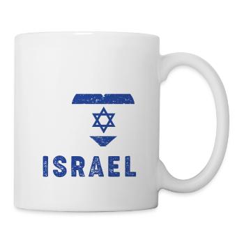 Herz Israel - Tasse - Weiß - Rechts