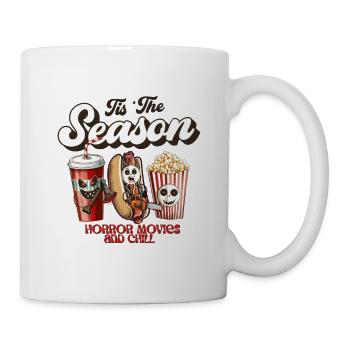 C’est la saison Films d’horreur sans texture - Mug blanc - blanc - Droite