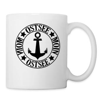 Ostsee mit Anker Moin - Tasse - Weiß - Rechts