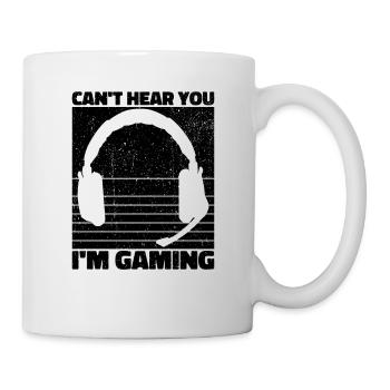 Je ne peux pas vous entendre dans le jeu - Cool Gaming Design - Mug blanc - blanc - Droite