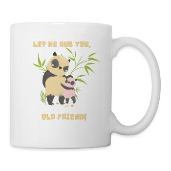 Zwei Süße Pandas - Tasse - Weiß - Rechts