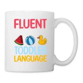 Au Pair Mädchen Kindergarten Nanny - Tasse - Weiß - Rechts