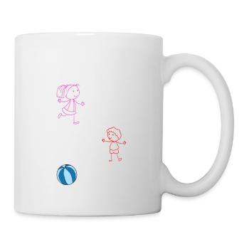 Au Pair Mädchen Kindergarten Nanny - Tasse - Weiß - Rechts