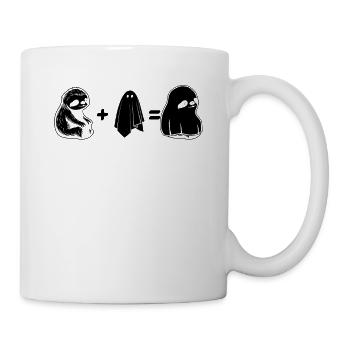 Halloween Sloth Ghost Funny Halloween Ghost Sloth - Tasse - Weiß - Rechts