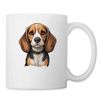 Hund Beagle Harrier - Tasse - Weiß - Rechts