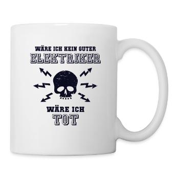 Guter Elektriker Elektroinstallateur Elektroniker - Tasse - Weiß - Rechts