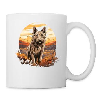 Hund Berger Picard - Tasse - Weiß - Rechts