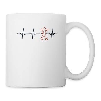 Carpenter Heartbeat Carpenter Wood Technician - Mug - white - Right