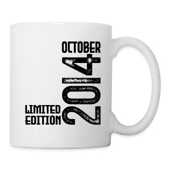 Cadeau Anniversaire Octobre 2014. October 2014. - Mug blanc - blanc - Droite