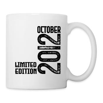 Cadeau Anniversaire Octobre 2012. October 2012. - Mug blanc - blanc - Droite