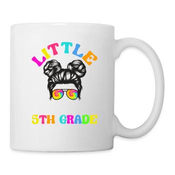 Little Miss 5th Grade Fifth 100 jours d’école - Mug blanc - blanc - Droite