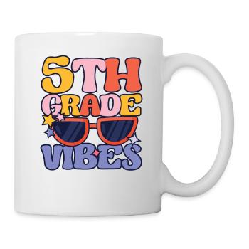 Fifth Grade Vibes 5ème Team Retro 100ème - Mug blanc - blanc - Droite