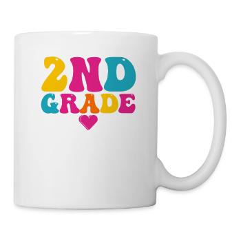 2. Klasse Squad Second Teacher Student Team Back - Tasse - Weiß - Rechts