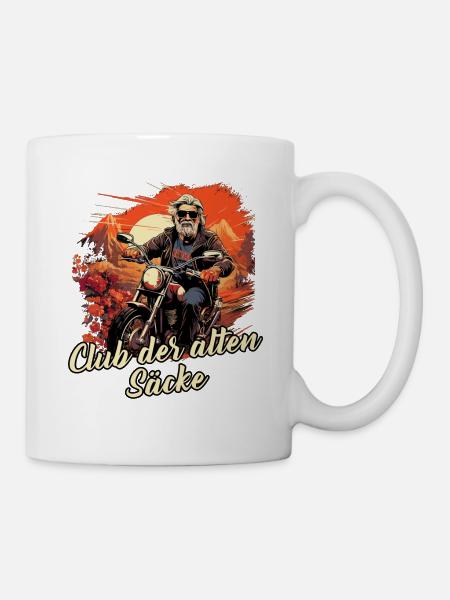 Biker, Rentner Club der alten Säcke - Tasse - Weiß