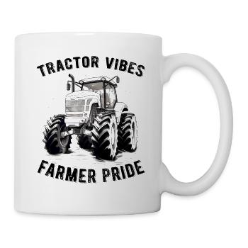 Tractor Vibes Farmer Pride Traktor Landwirt Gesche - Mug blanc - blanc - Droite