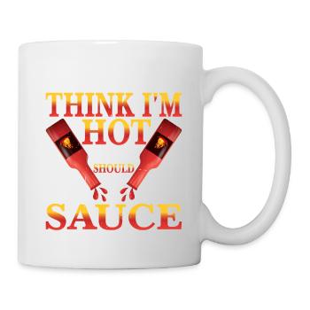 Si vous pensez que je suis piquant, vous devriez essayer ma sauce 3 - Mug blanc - blanc - Droite