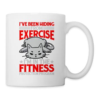 I'm In The Fitness Protection Program - Tasse - Weiß - Rechts