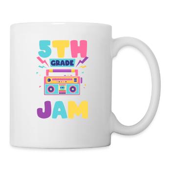 5th Grade Is My Jam Fifth 100 Days Of School Teaching - Mug - white - Right