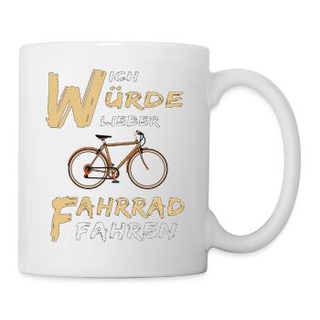 FAHRRAD FAHREN - Tasse - Weiß - Rechts