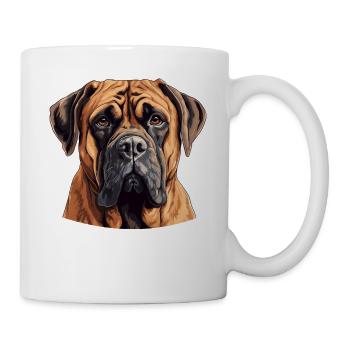 Hund Boerboel - Tasse - Weiß - Rechts