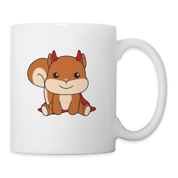Squirrel Happy Halloween Devil Costume - Mug - white - Right