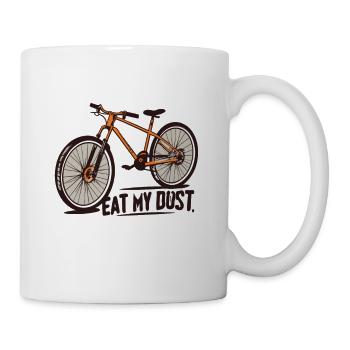 VTT Descente Mange ma poussière - Mug blanc - blanc - Droite