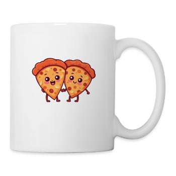 Tu m’as eu à la pizza - Mug blanc - blanc - Droite