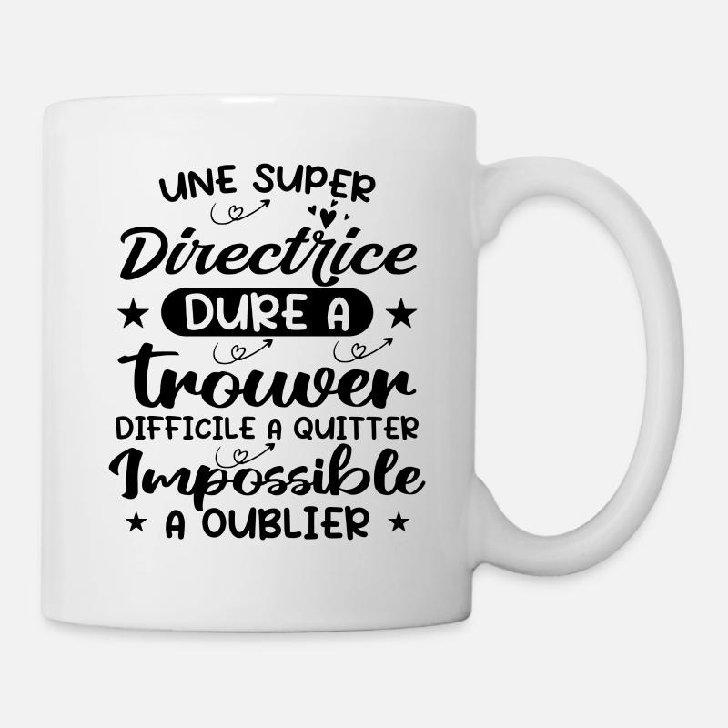 Une Super Directrice - Cadeau Directrice - Mug blanc - blanc