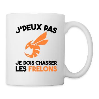 Chasseur De Frelons Insecte J'peux Pas Humour - Mug blanc - blanc - Droite