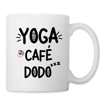 Yoga Café Dodo Humour - Mug blanc - blanc - Droite