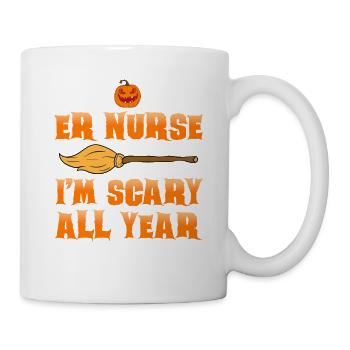 Halloween Nurse Pumpkin - Mug - white - Right