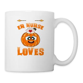 Halloween Nurse Pumpkin - Mug - white - Right