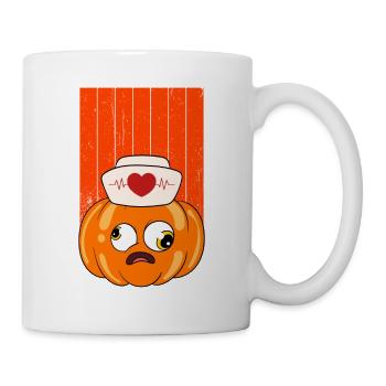 Halloween Nurse Pumpkin - Mug - white - Right