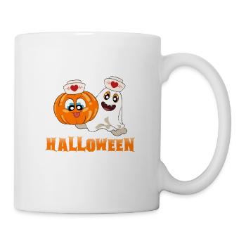 Halloween Nurse Pumpkin - Mug - white - Right