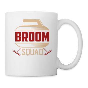 Broom Squad Ice Sport Sweeping Curler - Tasse - Weiß - Rechts