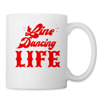 Line Dancing Makes Life More Fun - Mug - white - Right