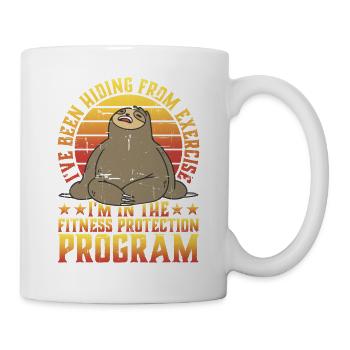 I'm In The Fitness Protection Program 3 - Tasse - Weiß - Rechts