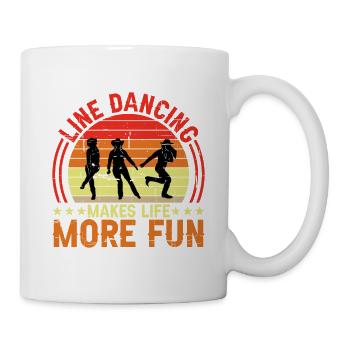 Line Dancing Makes Life More Fun 2 - Mug - white - Right