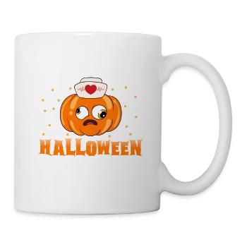 Halloween Nurse Pumpkin - Mug - white - Right