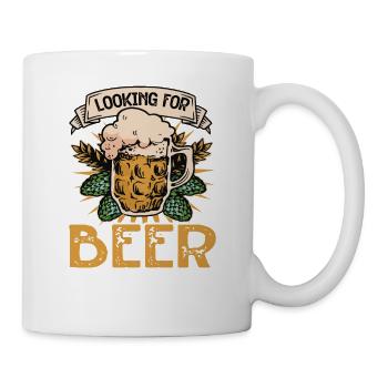 À la recherche d’un sponsor de bière 2 - Mug blanc - blanc - Droite