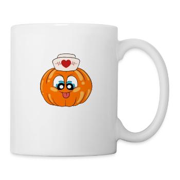 Halloween Nurse Pumpkin - Mug - white - Right