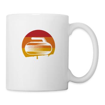 Donnez-moi le balai C’est l’heure du curling Curler Ice - Mug blanc - blanc - Droite