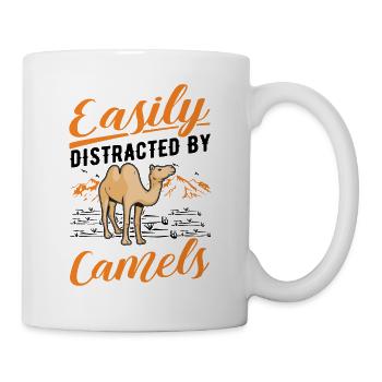 Easily distracted by Camels Big Camel Camel - Mug - white - Right