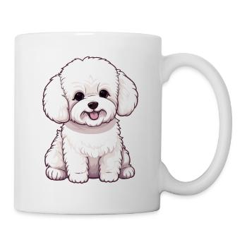 Hund Bichon Friesé - Tasse - Weiß - Rechts